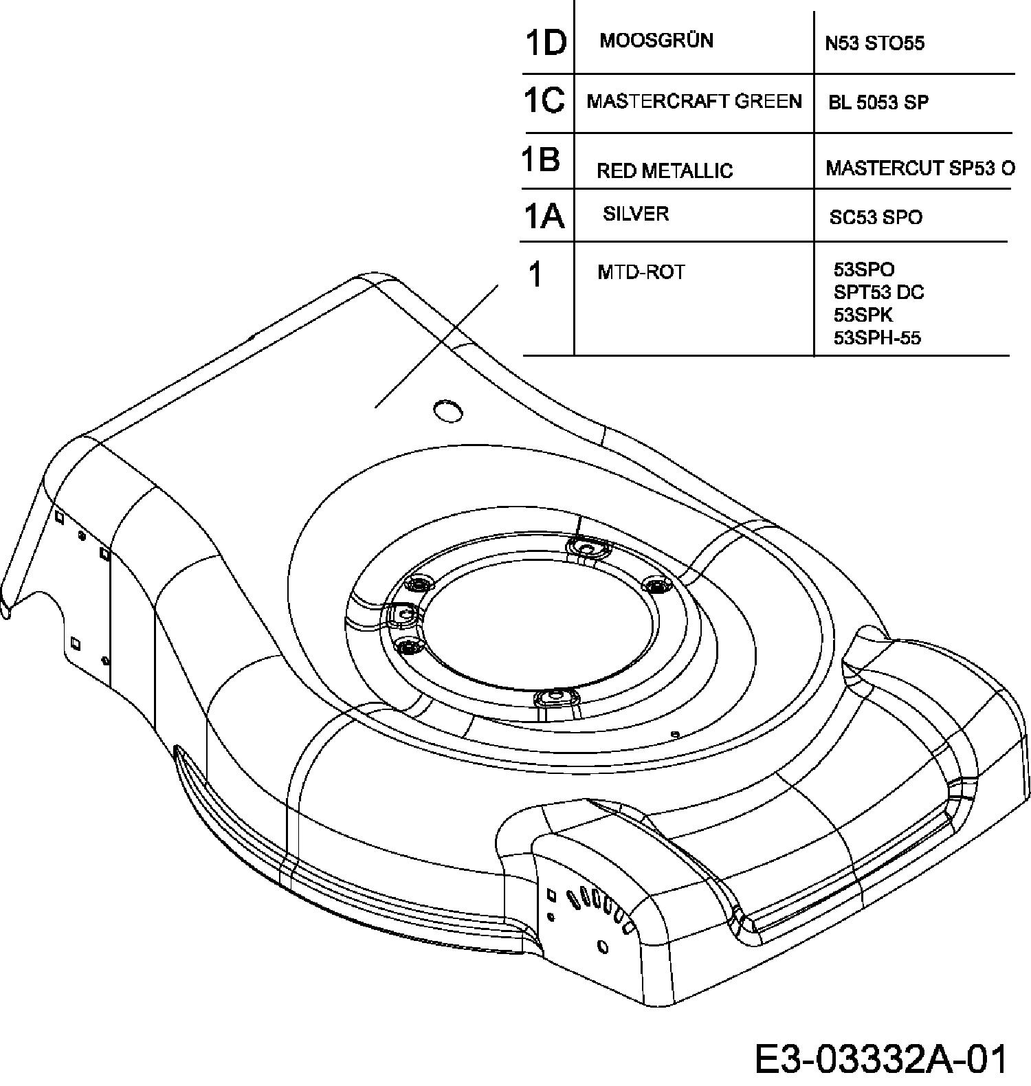 Ersatzteile Mtd Benzin Rasenm Her Mit Antrieb Spt Dc Typ