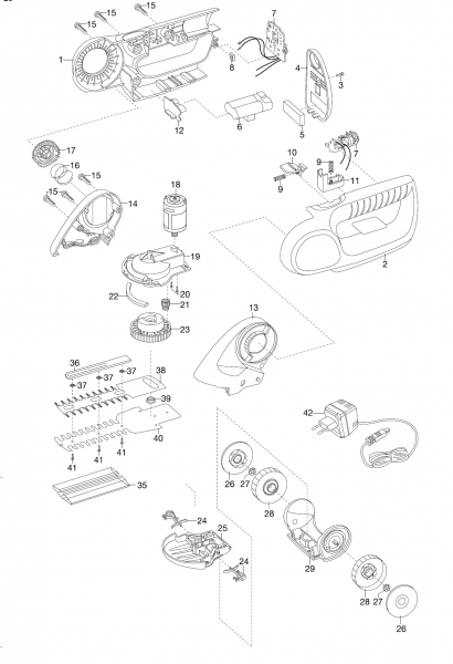 Ersatzteile GARDENA Strauchschere Accu 100 8825/8826