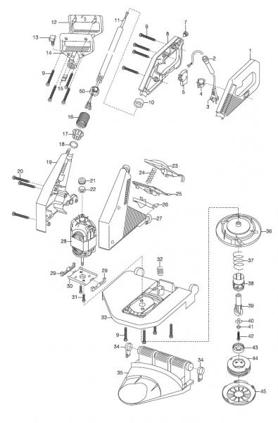 Ersatzteile GARDENA Turbotrimmer 400 Duo 2560