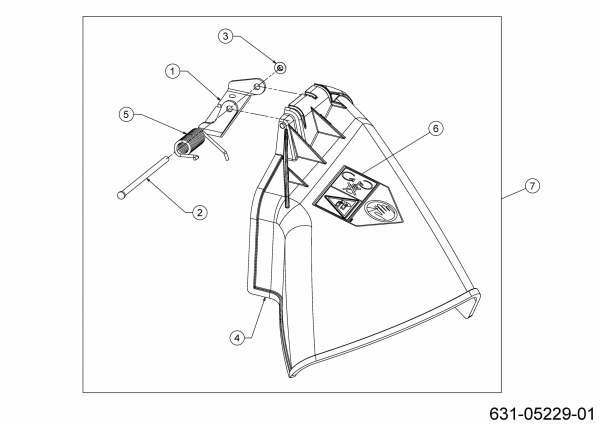 Ersatzteile MTD Rasentraktor LT 96 EXT Typ: 13BB76KF682 (2021) Deflektor 