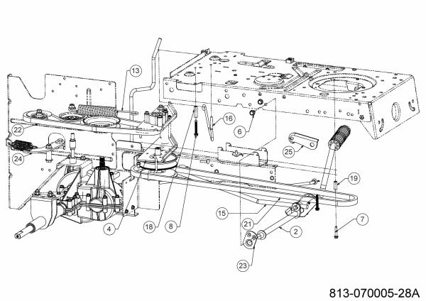 Ersatzteile MTD Rasentraktor Smart RC 125 Typ: 13B776KC600 (2021) Fahrantrieb, Pedal 