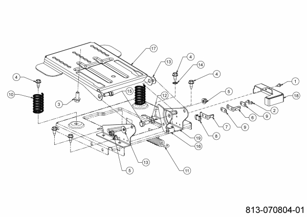 Ersatzteile MTD Rasentraktor Smart RN 145 Typ: 13A876KN600 (2021) Sitzverstellung 