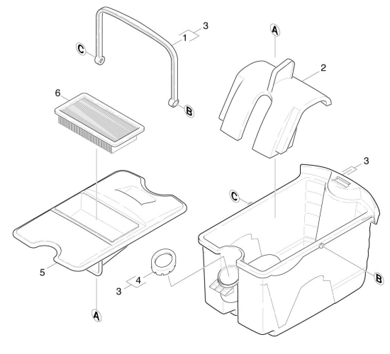 KÄRCHER Ersatzteile Trockensauger DS 5600 *EU 1.195-130.0 Behaelter