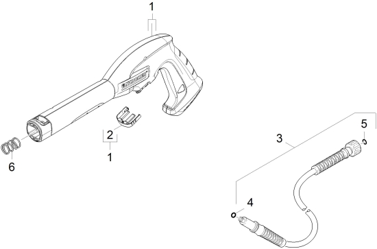 KÄRCHER Ersatzteile Hochdruckreiniger K 2.980 M Plus T80 RR *EU 1.672-470.0-B Handspritzpistole