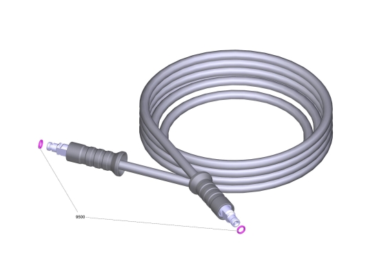 KÄRCHER Ersatzteile Hochdruckreiniger K 3 Full Control Home T150 & Pipe*EU 1.602-611.0-B HD-Schlauch 12MPa/6 40°C QCS B