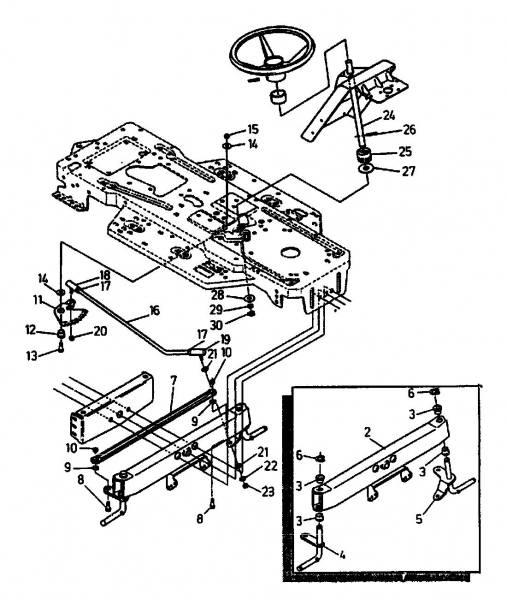 Ersatzteile Gutbrod Rasentraktoren RSB 100-12 Typ: 04015.02  (1992) Vorderachse