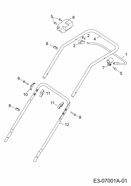 Ersatzteile Sentar Akkumäher SE 37 LI Typ: 18AWG3D-663  (2012) Holm