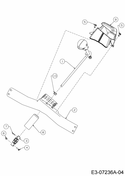 Ersatzteile WOLF-Garten Schneefräse Expert 5370 Typ: 31AR2T6D650  (2013) Drehsteuerung Auswurf 