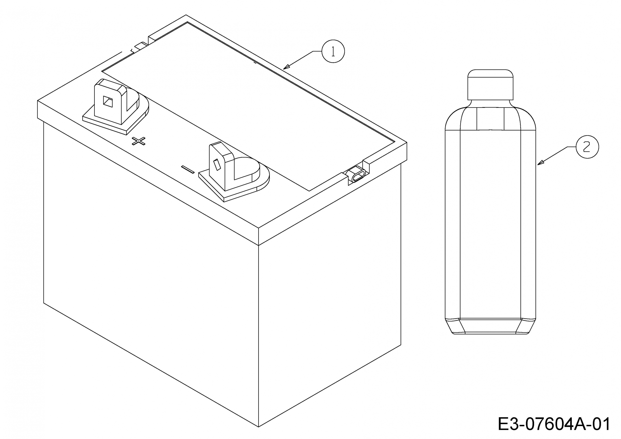 Ersatzteile Troy Bilt Gartentraktoren Super Bronco Gt 54 Fab Typ 14a7a3ka066 2018 Batterie 6695