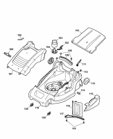 Ersatzteile WOLF-Garten Elektro Rasenmäher ohne Antrieb Compact plus 34 E Typ: 4904080 Serie B  (2007) Mähwerksgehäuse 