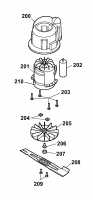 Ersatzteile WOLF-Garten Elektro Rasenmäher ohne Antrieb Compact plus 37 E Typ: 4907002 Serie A  (2009) Messer, Messeraufnahme, Motor 