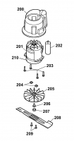 Ersatzteile WOLF-Garten Elektro Rasenmäher ohne Antrieb HC 37 K Typ: 4907007 Serie D  (2008) Messer, Messeraufnahme, Motor 