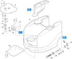 KÄRCHER Professional Ersatzteile Spruehextraktion Puzzi 400 K     EU 1.101-401.0 Geraet Einzelteile