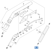 KÄRCHER Professional Ersatzteile Spruehextraktion HG INTERNATIONAL 1.100-517.0 Handgriff und Rohr