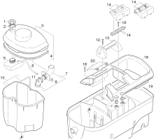 KÄRCHER Professional Ersatzteile Spruehextraktion PUZZI 200 220V PW30/1 9.398-128.0 Behaelter Wasser PUZZI 200