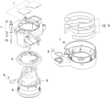 KÄRCHER Professional Ersatzteile Spruehextraktion Puzzi 8/1 C mit Handduese EU 1.100-207.0 Saugturbine