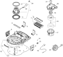 KÄRCHER Ersatzteile Nasstrockensauger WD 7.700 P *EU II 1.347-630.0 Saugturbine