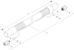 KÄRCHER Professional Ersatzteile Spruehextraktion ProPuzzi 400 1.100-219.0 Saugschlauch