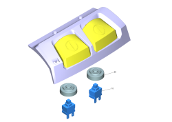 KÄRCHER Professional Ersatzteile Spruehextraktion Puzzi 9/1 Bp Pack Adv EU 1.101-703.0 Halterung Taster kpl.