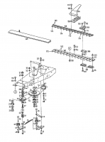 Ersatzteile Gutbrod Balkenmäher BM 700 Typ: 07510.04  (1997) Mähantrieb, Mähbalken