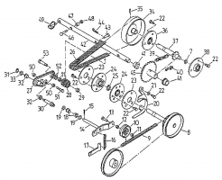 Ersatzteile Gutbrod Balkenmäher BM 91 Typ: 17A-091-604  (2000) Fahrantrieb