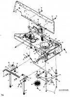 Ersatzteile Raiffeisen Rasentraktoren RMH 18-102 H Typ: 13CT793N628  (2001) Mähwerksaushebung, Spannrolle