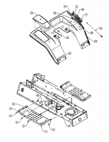 Ersatzteile Raiffeisen Rasentraktoren RMH 18-102 H Typ: 13CT793N628  (2001) Sitzwanne, Trittbrett