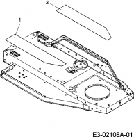 Ersatzteile Mastercut Rasentraktoren 115/96 RS-T Typ: 13D1452F657  (2005) Trittbrettbelag