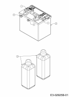 Ersatzteile MTD Rasentraktor Smart RG 145 Typ: 13HM76KG600  (2014) Batterie 