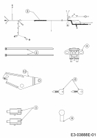 Ersatzteile Gutbrod Rasentraktoren JLX 105 R Typ: 13AM77GN690  (2011) Elektroteile, Schaltplan