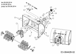 Ersatzteile WOLF-Garten Schneefräse Select SF 61 E Typ: 31AW63F2650  (2015) Schaufelrad bis 09.08.2014 