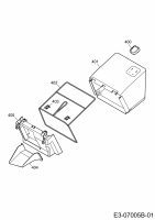 Ersatzteile Sentar Akkumäher SE 37 LI Typ: 18AWG3D-663  (2012) Grasfangsack