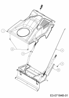 Ersatzteile WOLF-Garten Schneefräse SF 53 Typ: 31A-2M1E650  (2018) Motorabdeckung 