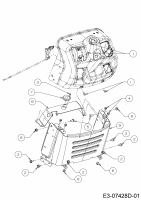 Ersatzteile MTD Rasentraktor MTD 92 Typ: 13CH765E600  (2020) Armaturenbrett 
