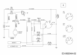 Ersatzteile MTD Rasentraktor Minirider 60 RDE Typ: 13A326EC600  (2014) Schaltplan 