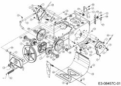 Ersatzteile WOLF-Garten Schneefräse SF 66 E Typ: 31AY54T3650  (2019) Fahrantrieb 