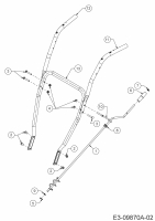 Ersatzteile WOLF-Garten Schneefräse SF 61 E Typ: 31AW63F2650  (2018) Holm, Kurbel 