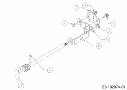 Ersatzteile WOLF-Garten Schneefräse Ambition SF 66 TE Typ: 31AY74T3650  (2015) Schalthebel 