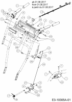 Ersatzteile WOLF-Garten Schneefräse SF 61 E Typ: 31AW63F2650  (2018) Armaturenbrett ab 01.08.2017 